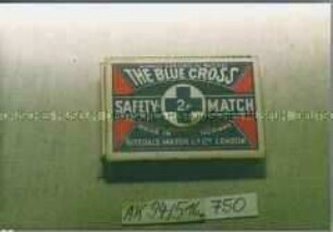 Zündholzschachtel "THE BLUE CROSS SAFETY-2P MATCH MADE IN NORWAY"