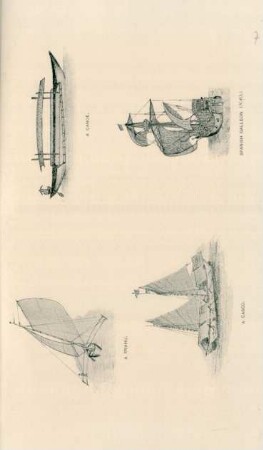 A prahu. A canoe. A casco. Spanish galleon