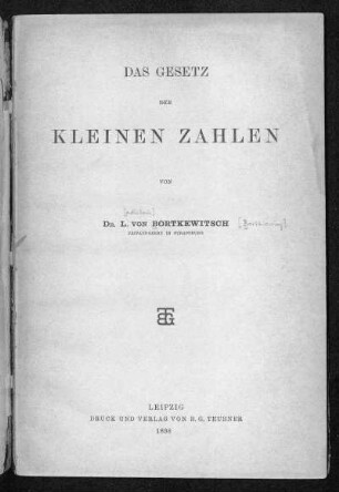 Das Gesetz der kleinen Zahlen