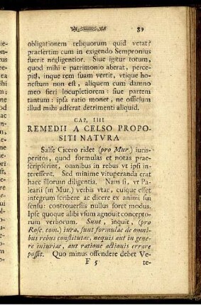 Cap. IIII. Remedii a celso propositi natura