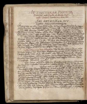 Ad tincturam physicorum processus