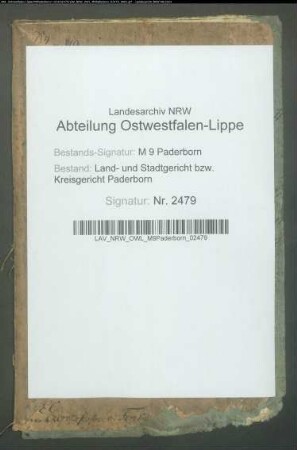 Erblasser: Vogedes, Johann Wilhelm: