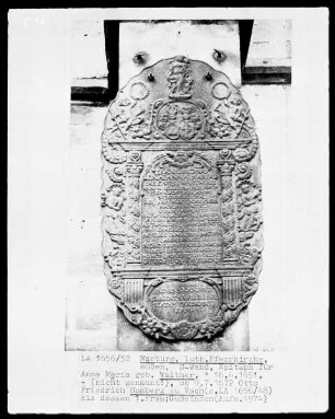 Epitaph für Anna Maria, geb. Walther