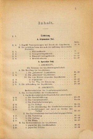 Die Liquidation der offenen Handelsgesellschaft