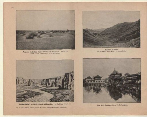 Lößlandschaft im Gebirgslande südwestlich von Peking