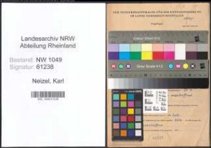 Entnazifizierung Karl Neizel , geb. 05.01.1901 (Beamter)