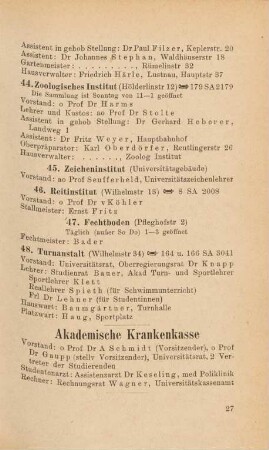 27, Akademische Krankenkasse