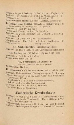 27, Akademische Krankenkasse