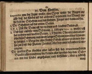 IV. Vom Krebsen