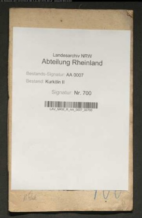 Rechnung des Zolls zu Linz, Rheinberg und Uerdingen