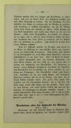 XX. Pausanias, oder die Schlacht bei Platäa. (479 v. Chr.)