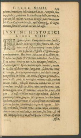 Iustini Historici Liber XLIIII.