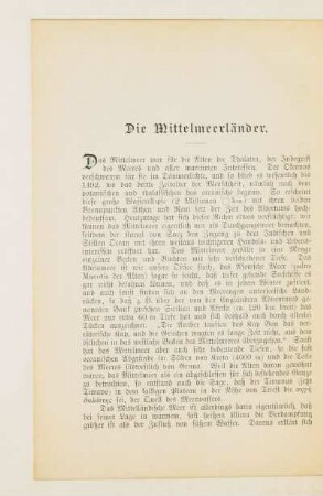 Die Mittelmeerländer