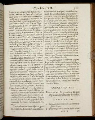 Conclusio XIII. Præterita an, & quando, & quæ comprehendere statuta dicantur.