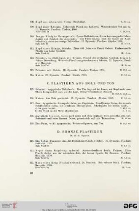 C. Plastiken aus Holz und Ton (Nr. 315-319)