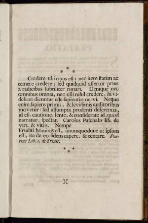 Credere ubi opus est:[...]