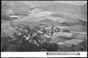 Ostrau. Stadtteilansicht gegen Zahnsgrund und Elbtal. Luftbild-Schrägaufnahme von Nordwest