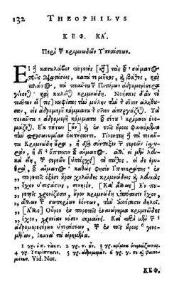 ΚΕΦ. ΚA'. Περὶ τῶν κριμνωδῶν Ὑποστάσεων. = Cap. XXI. De Sedimentis Similagineis.