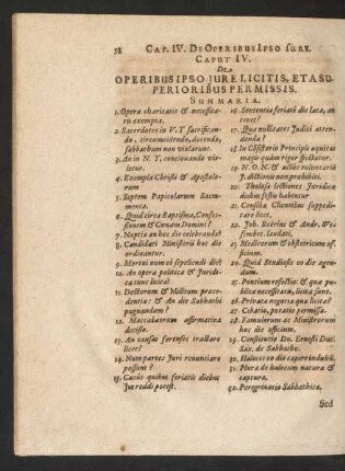 Caput IV. De Operibus Ipso Iure Licitis, Et ...