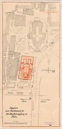 Kaufmannshaus, Köln: Lageplan 1:1000