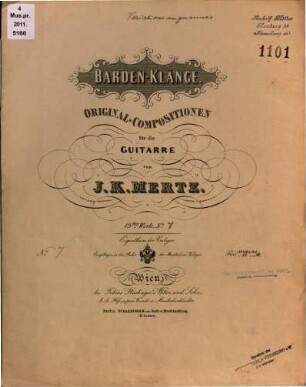 Barden-Klänge : Original-Compositionen für die Guitarre ; 13tes Werk, 7. Variations mignonnes