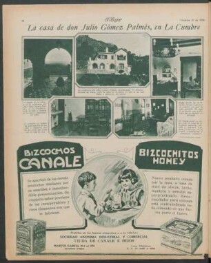 La casa de don Julio Gómez Palmés, en La Cumbre
