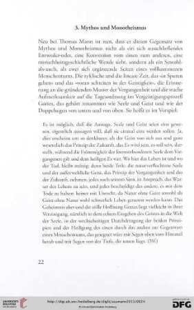 3. Mythos und Monotheismus