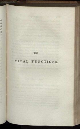The Vital Functions