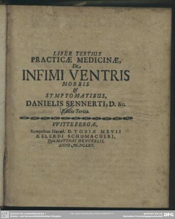 3: De infimi ventris morbis & symptomatibus