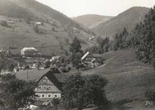 Groß-Aupa (Velká Úpa), Blick vom Hang des Jonabodens nach Westen