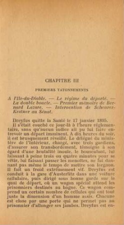 Chapitre III Premiers Tatonnements