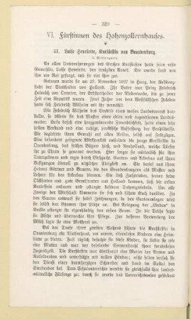 VI. Fürstinnen des Hohenzollernhauses