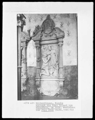 Epitaph des Hans Erhard von Hornstein