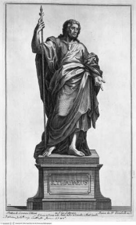 Le statue de' dodici apostoli esistenti nella Basilica Lateranense scolpite da celebri autori, San Giovanni in Laterano, der heilige Thaddäus