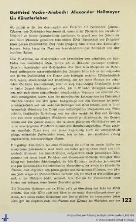 Alexander Heilmeyer. Ein Künstlerleben.
