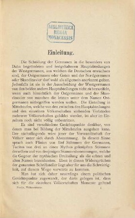 Die Völkerstämme der Germanen nach römischer Darstellung : Ein Commentar zu Plinius Natur. hist. IV,28 u. Tacitus Germ. c. 2