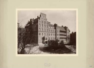 I. und II. Medizinische Klinik der Charité, Berlin: Ansicht der Westseite der I. Medizinischen Klinik