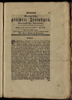 Acht und zwanzigstes Stück, den 10ten Jul. 1790.