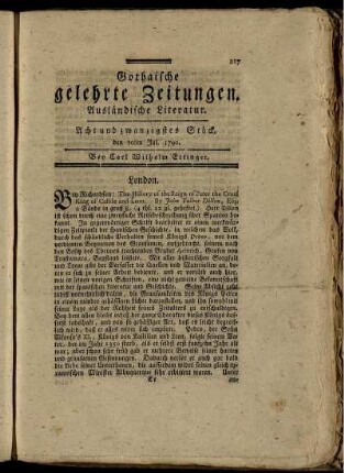 Acht und zwanzigstes Stück, den 10ten Jul. 1790.