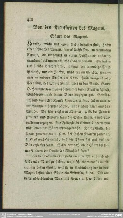 [Von den Krankheiten des Unterleibes]