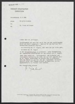Brief an Franz Willnauer, 12.05.1990