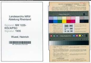 Entnazifizierung Heinrich Wuest , geb. 27.06.1905 (Arbeiter)