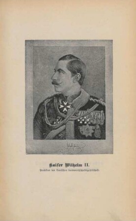 Kaiser Wilhelm II. Protektor der Deutschen Landwirthschaftsgesellschaft ; Autogramm: Wilhelm