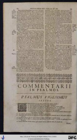 Psalmus Vigesimus Sextus.