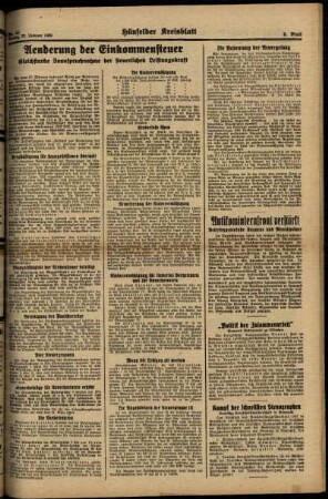 Zweite Ausgabe vom Montag, den 27. Februar 1939.