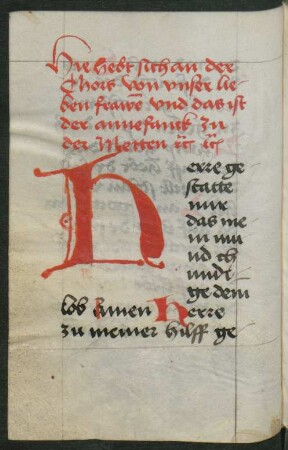 Officium beatae Mariae virginis, dt.
