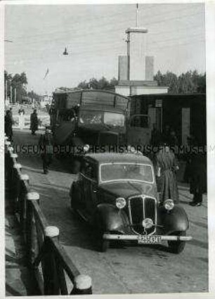 Der Kontrollpunkt Marienborn nach dem Ende der Berlin-Blockade