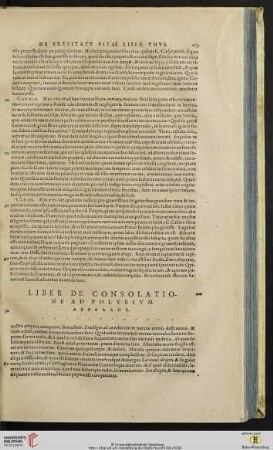 Liber de consolatione ad Polybivm