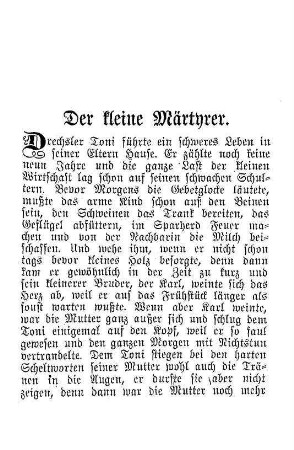 Der kleine Märtyrer