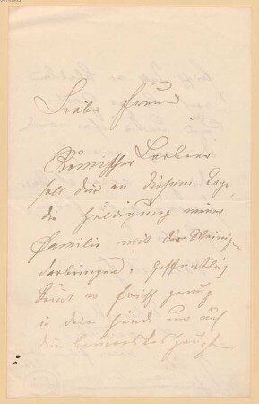 Nachlass von Gregorovius, Ferdinand (1821-1891) - BSB Gregoroviusiana, 21. Erhardt, Wolfgang